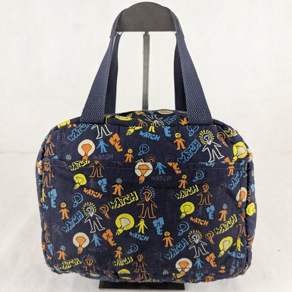 Authentic Kipling Miyo Lunch bag Blue - Used - Great Condition - Quick Ship - Picture 2 of 16